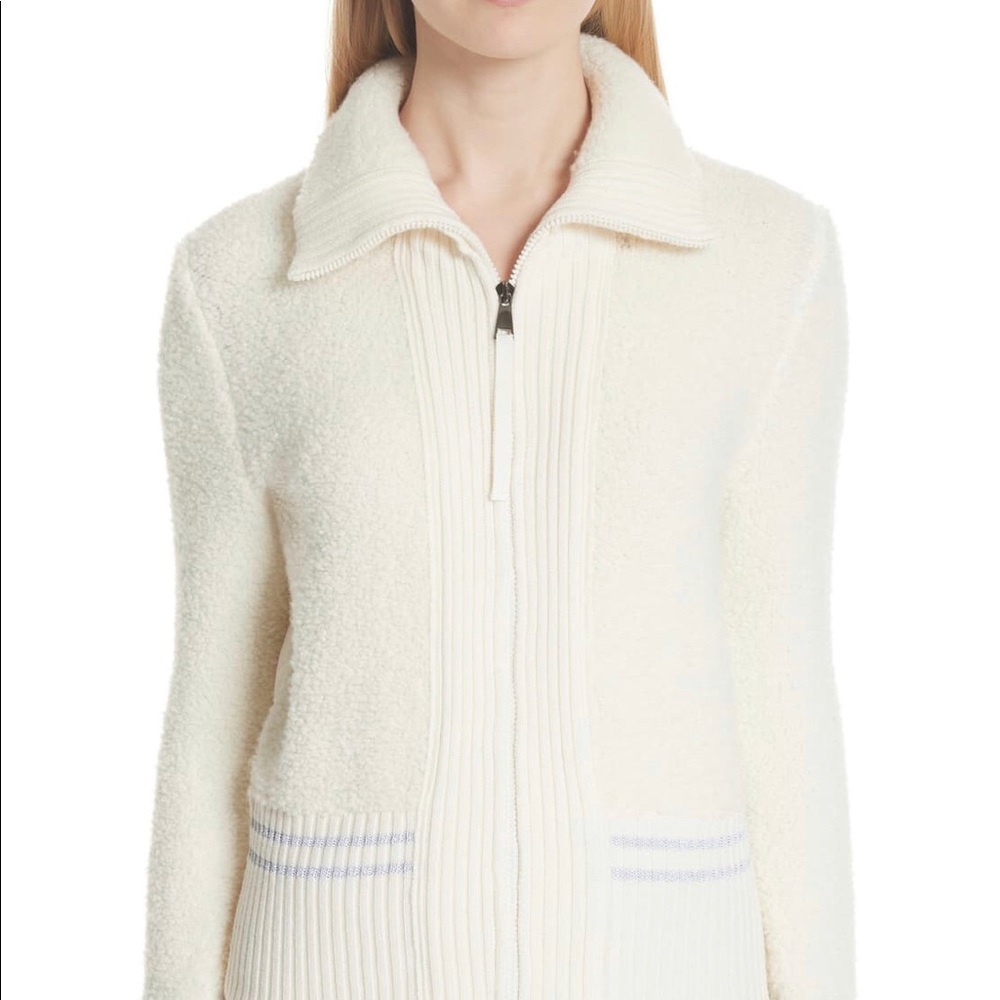 Moncler Quilted Down & Knit Cardigan